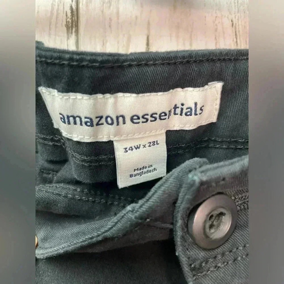 Amazon Essentials work pants size 34X28 Dark Blue/ Navy /Cotton - Picture 6 of 9